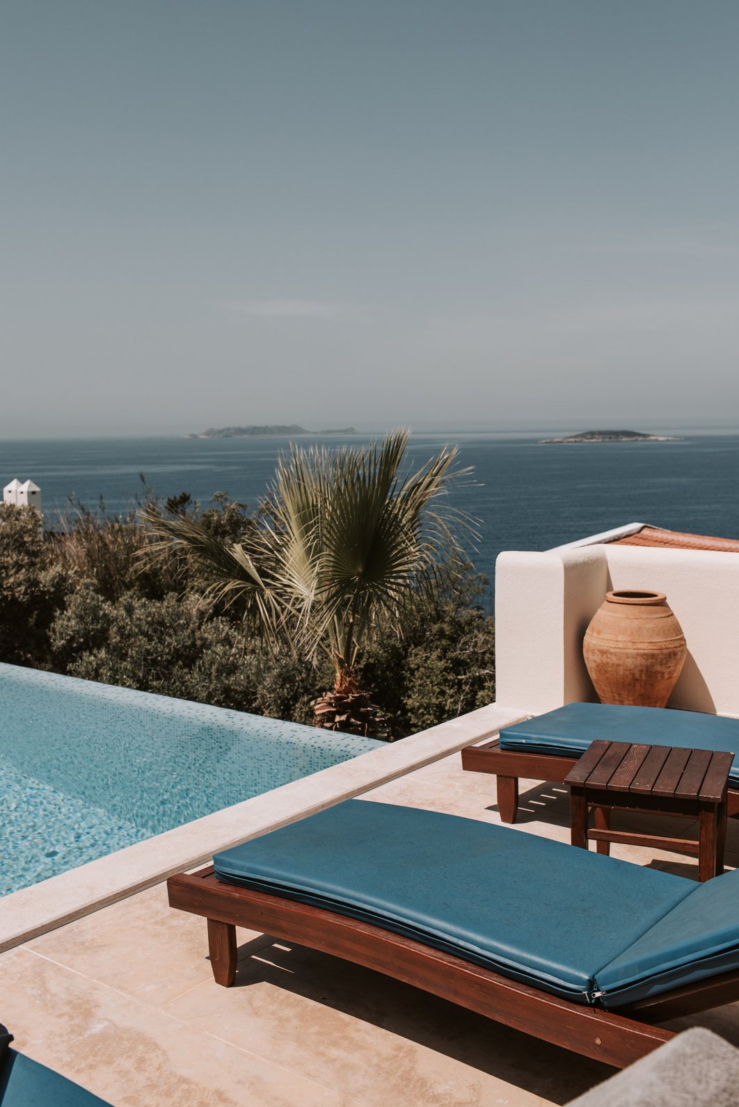 A Scenic View Of The Sea From Poolside